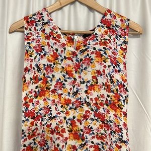 Floral Pattern Tank Top (Paper Moon)